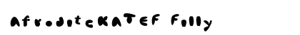 AfroditeKATEF Filly Font AfroditeKATEF Filly Font Preview