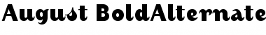 August BoldAlternate Font