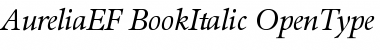 AureliaEF-BookItalic Regular Font