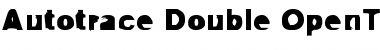 Autotrace Double Font