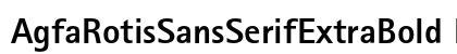 AgfaRotisSansSerifExtraBold Regular (OpenType) Font Preview AgfaRotisSansSerifExtraBold Regular (OpenType) Font Preview