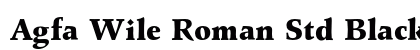 Agfa Wile Roman Std Black (OpenType) Font Preview Agfa Wile Roman Std Black (OpenType) Font Preview