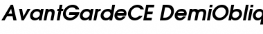 ITC Avant Garde Gothic CE Demi Oblique Font