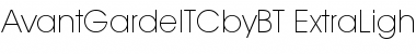 ITC Avant Garde Gothic Extra Light Font