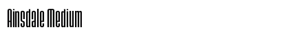 Ainsdale Medium Font Ainsdale Medium Font Preview