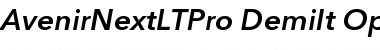 Avenir Next LT Pro Demi Italic Font