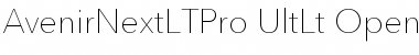 Avenir Next LT Pro Ultra Light Font