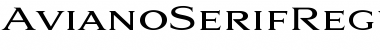 Aviano Serif Regular Regular Font