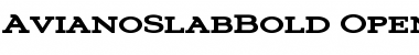 AvianoSlabBold Regular Font