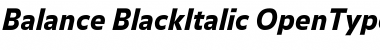 Balance BlackItalic Font