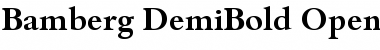 Bamberg-DemiBold Regular Font
