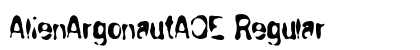 AlienArgonautAOE Regular Font AlienArgonautAOE Regular Font Preview
