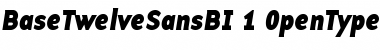 BaseTwelve SansBI Font
