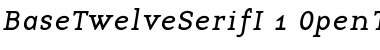 BaseTwelve SerifI