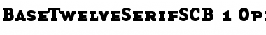 BaseTwelve SerifSCB Font