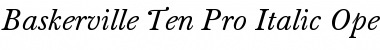 Baskerville Ten Pro Italic Font