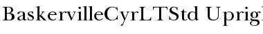 Baskerville Cyrillic LT Std Upright Font