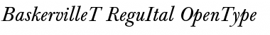 Baskerville T Regular Italic