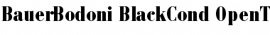 Bauer Bodoni Black Condensed Font