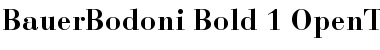 Bauer Bodoni Bold Font