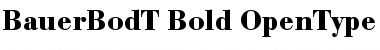 Bauer Bodoni T Bold