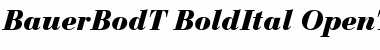 Bauer Bodoni T Bold Italic