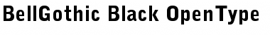 Bell Gothic Black Font