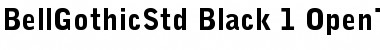 Bell Gothic Std Font