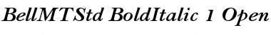 Bell MT Std Bold Italic