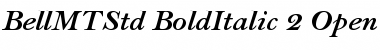 Bell MT Std Bold Italic Font
