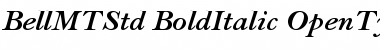Bell MT Std Bold Italic