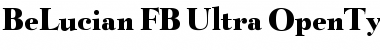 BeLucian FB Ultra Regular Font