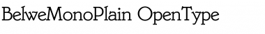 Belwe mono Regular Font
