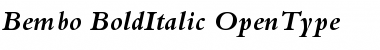 Bembo Bold Italic Font