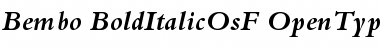 Bembo Bold Italic Oldstyle Figures Font
