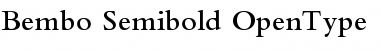 Bembo Semibold Font