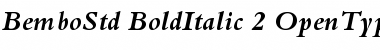 Bembo Std Bold Italic Font