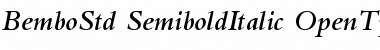 Bembo Std Semibold Italic