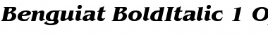 ITC Benguiat Bold Italic