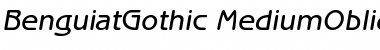 ITC Benguiat Gothic Medium Oblique Font