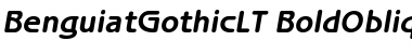 ITC Benguiat Gothic LT Bold Oblique Font