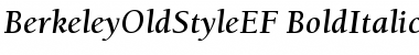 BerkeleyOldStyleEF BoldItalic Font