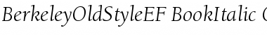 BerkeleyOldStyleEF Font