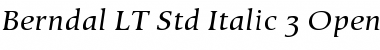 Berndal LT Std Italic Regular Font