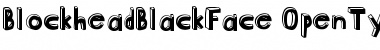 Blockhead BlackFace Font
