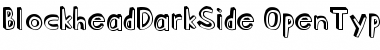 Blockhead DarkSide Font