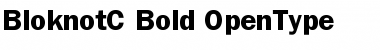 BloknotC Bold Font