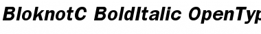 BloknotC Bold Italic