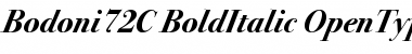 Bodoni72C Bold Italic Font