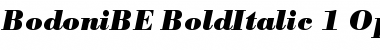 Bodoni BE Bold Italic Font